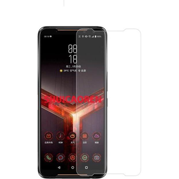 MU Budget Schutzglas Displayschutz (1 Stück, Asus ROG Phone II), Smartphone Schutzfolie, Transparent