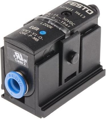 Actual product image Festo Pressure sensor, M8 plug, 0 to -1 bar