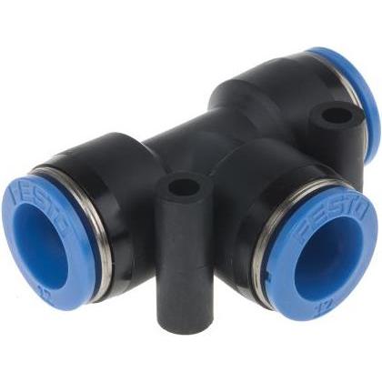 Festo, Tecnologia di connessione dei tubi, Push in T Connector, 12mm (Connessione a T)