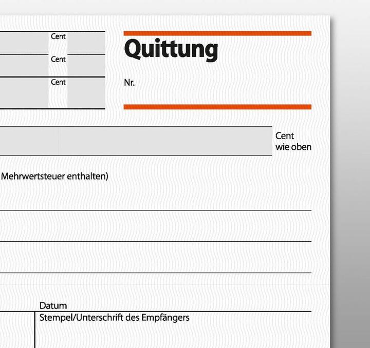 Actual product image Sigel Receipt pad DIN A6 landscape not carbonless 2 carbon copies 2x50 sheets. (50 x)