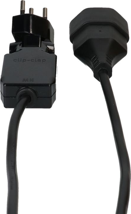 Actual product image Max Hauri Extension cable 3 m T13 - T12 clip-clap, black (3 m, Type 12)
