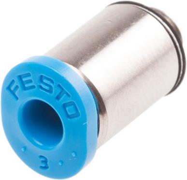 Produktbild Festo Push-in Fitting, Male M5, 3mm, Hex (Rohrverschraubung)