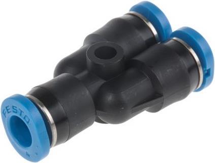 Actual product image Festo Push in Y Connector, 4mm (Pipe fitting)