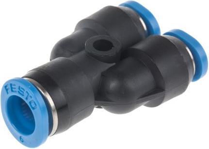 Actual product image Festo Push in Y Connector, 6mm, 4mm