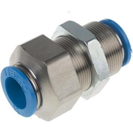 Festo, Accessori per viti, Push-in Bulkhead Connector, Collar, 12mm
