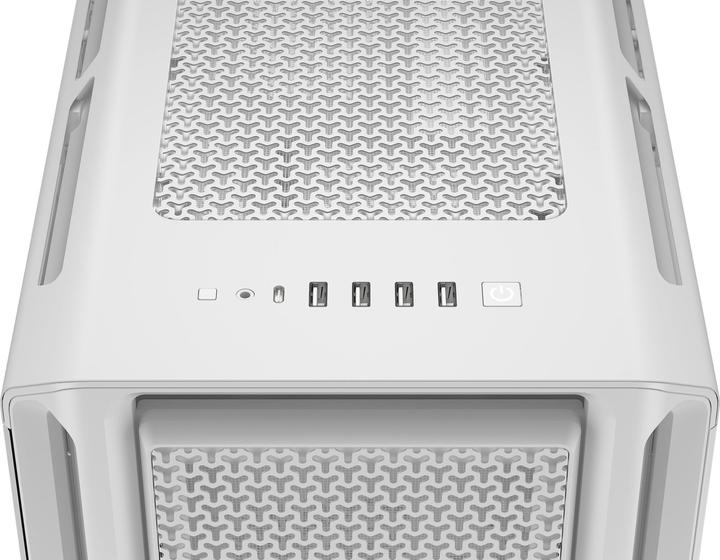 Actual product image Corsair Geh Midi 5000T (Tempered Glass) White (E-ATX, Mini-ITX, ATX, mATX)