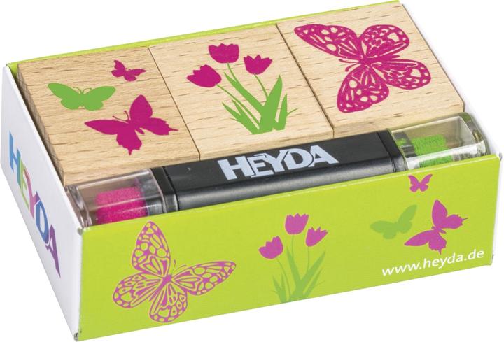 Immagine prodotto Heyda Set di timbri Motif Spring 8 x 4,5 x 2,5 cm
