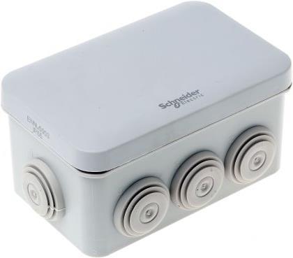 Produktbild Schneider Electric Aufputzdose snap-fit 116x74x62mm 8xM20