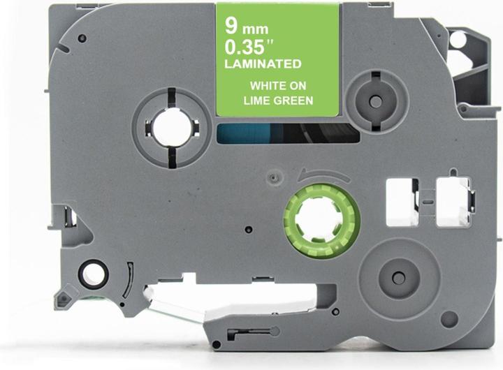 Immagine prodotto Hermex Alternatives Etikettenband zu Brother TZe-MQG25 Beschriftungsband (0.90 cm, Bianco, Verde)