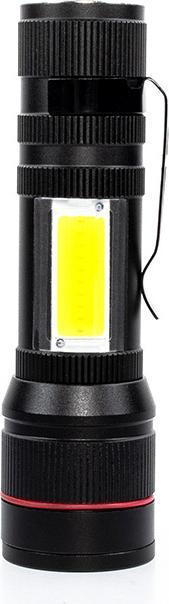 Actual product image Werkstein 800LM USB LED Mini Taschenlampen mit Magnet aus Aluminium (Wiederaufladbar) - Schwarz 2er Set (10.80 cm, 800 lm)