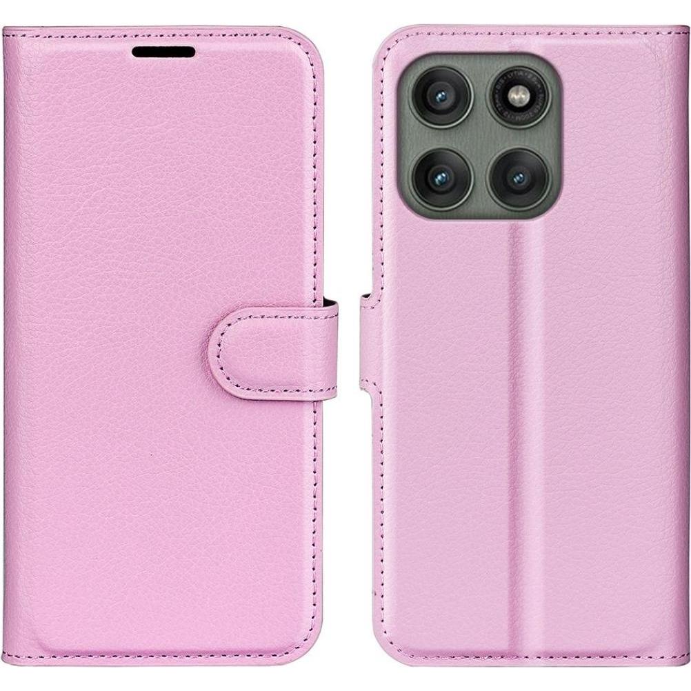 Screenguard Leather Guard Lederhülle (Motorola Edge 60), Cover smartphone, Rosa