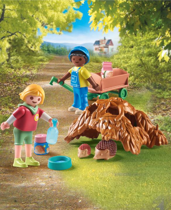 Actual product image Playmobil Care of the hedgehog family (71512)