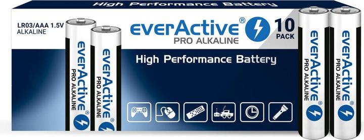 Everactive Alkaline batteries Pro LR03 AAA - shrink pack - 10 - battery (10 pcs., AAA, 1250 mAh)