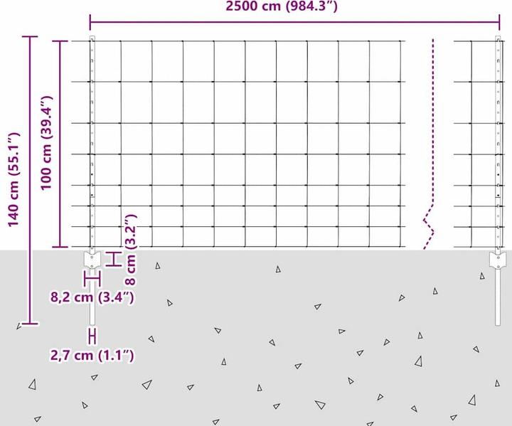 Produktbild vidaXL Aussenbarriere