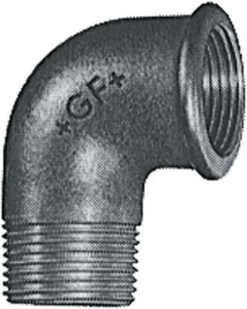 Produktbild Georg Fischer Temperguss Bogen 90° 3/8" schwarz