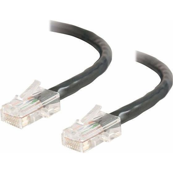 C2G Kabel / 0,5 m Assem Xover Black CAT5E PV (UTP, CAT5e, 0.50 m), Netzwerkkabel