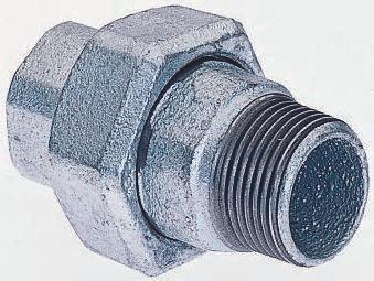 Actual product image Georg Fischer Galvanised union,3/4in BSPT M x BSPP F