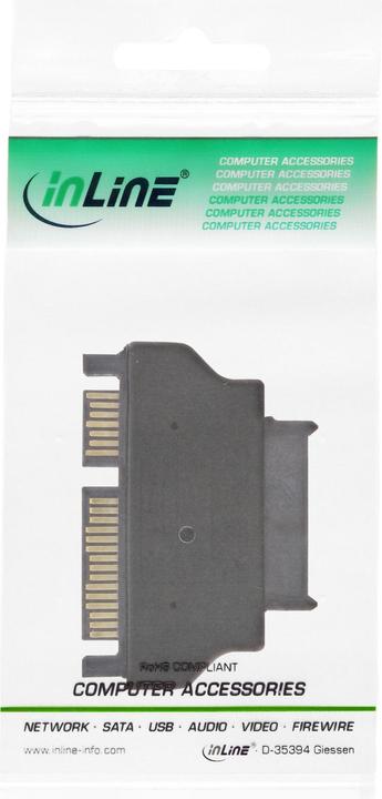 Actual product image InLine SATA adapter for 7+6 slimline to 7+15