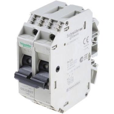 Thumbnail - 3x Schneider Electric, Schutzschalter, Sicherungsautomat 2-polig 2A