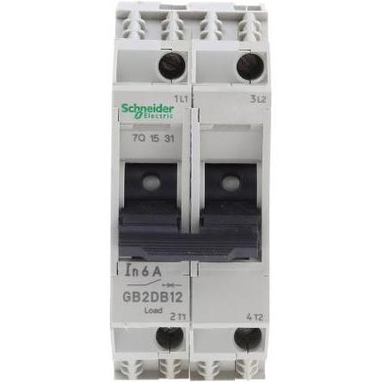 Thumbnail - 3x Schneider Electric, Schutzschalter, Sicherungsautomat 2-polig 6A