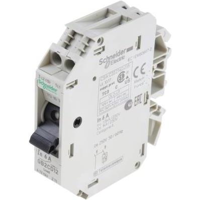 Thumbnail - 6x Schneider Electric, Schutzschalter, Leistungsschalter 6A 1-polig + N