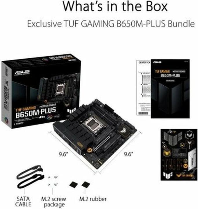 Produktbild ASUS Tuf B650M-Plus (AM5, AMD B650, mATX)