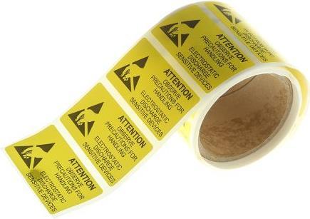 Produktbild RS PRO ESD WARNING LBL-V 25X45MM