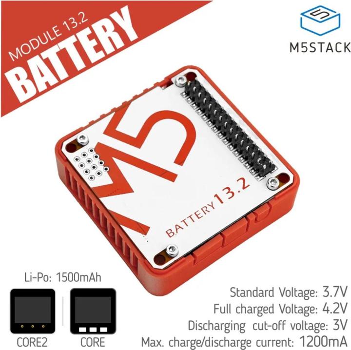 Actual product image M5Stack Battery module 13.2 1500 mAh