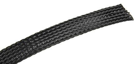 Actual product image HellermannTyton Polyester Expandable Braided Sleeve,12mm (Cable conduit, 3000 cm)