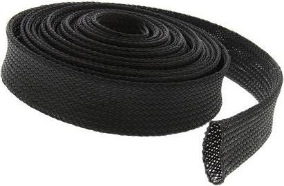Produktbild RS PRO Geflechtschlauch 30mm Bereich 25-45mm sw (Kabelschlauch, 500 cm)