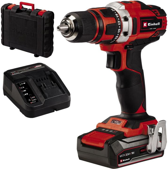 Image du produit Einhell Perceuse-visseuse sans fil TE-CD 18/40-1 Li (1 x 2.5Ah) (Fonctionnement sur batterie)