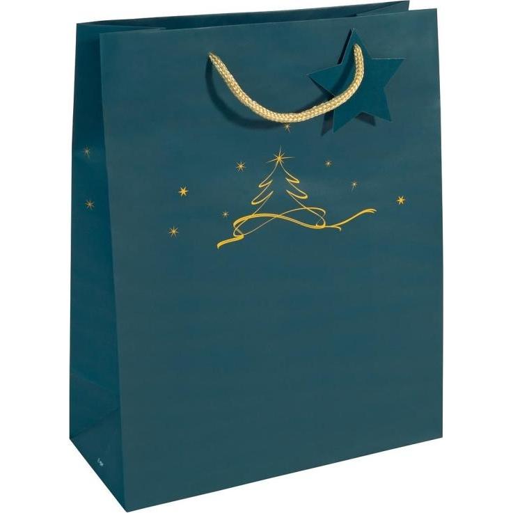 Sigel, Geschenkverpackung, 5 Geschenktaschen Christmas tree Motiv 26,0 x 33,0 cm (Geschenktüte, 5 x)