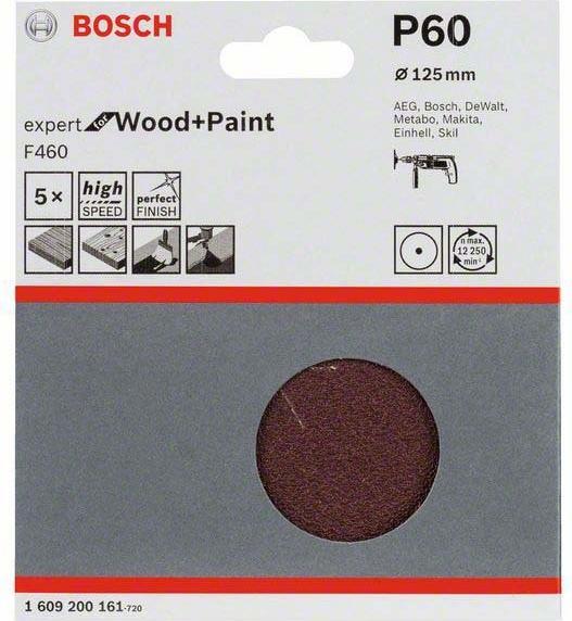 Produktbild Bosch Professional Zubehör PRO F460 Schleifblatt, 125 mm, G60 (60)