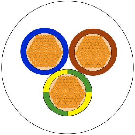 RS PRO H05VV-F 3183Y 3 Core 1.5mm White Cable (100 m), Cavo di alimentazione