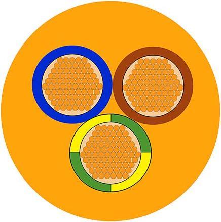 Produktbild RS PRO Netzkabel H-05VV-F 3x2,5mm2 orange (100 m)