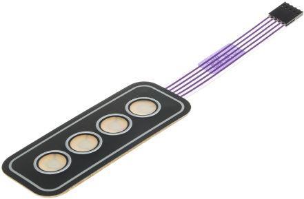 Produktbild APEM Tastenfeld 4x1 selbstklebend
