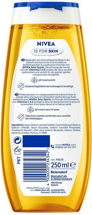 Produktbild NIVEA Duschgel Solar Sparks (250 ml)