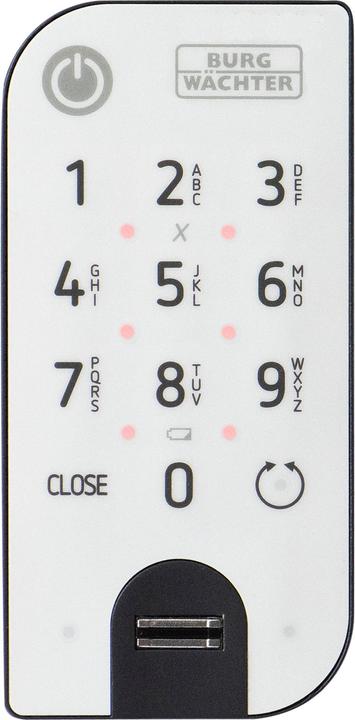 Produktbild Burg Wächter Tastatur 7712 Fingerprinttastatur anthrazit/weiss (Fingerabdruck)