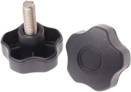 Produktbild RS PRO Sternknopf mit Gewinde M12x30 Ø60mm (10 Stk.)