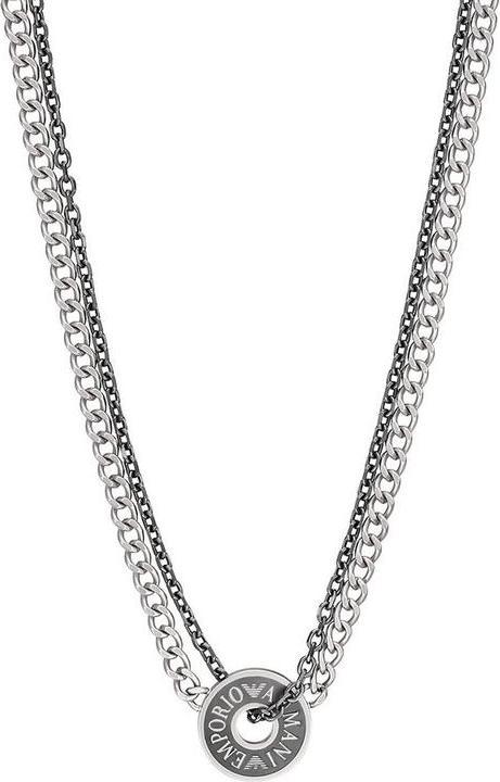 Emporio Armani Kette LOGO ESSENTIALS (Acier inoxydable, 52 cm)