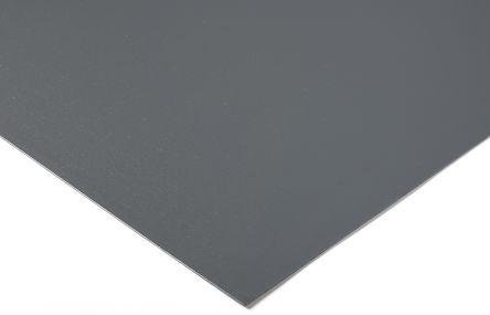 RS PRO Kunststoffplatte Grau PVC 1m x 1m x 6mm (100 cm, 100 cm)