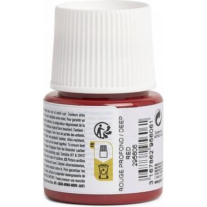 Thumbnail - Pebeo, Künstlerfarbe + Bastelfarbe, SetaCuir Lederfarben (Tiefrot, 45 ml)