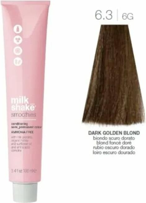 Productafbeelding Milk_Shake Smoothies 6.3 Semi-Perm Haarkleuring 3,4oz 6G Donker Goudbruin (6G Donker Goudbruin)