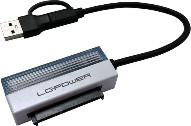 Produktbild LC-Power Adapter USB Typ-A -> Typ-C f.2,5",SATA HDD/SSD,USB3.2 Gen1x1 (0.16 m, USB 3.2 Gen 1)