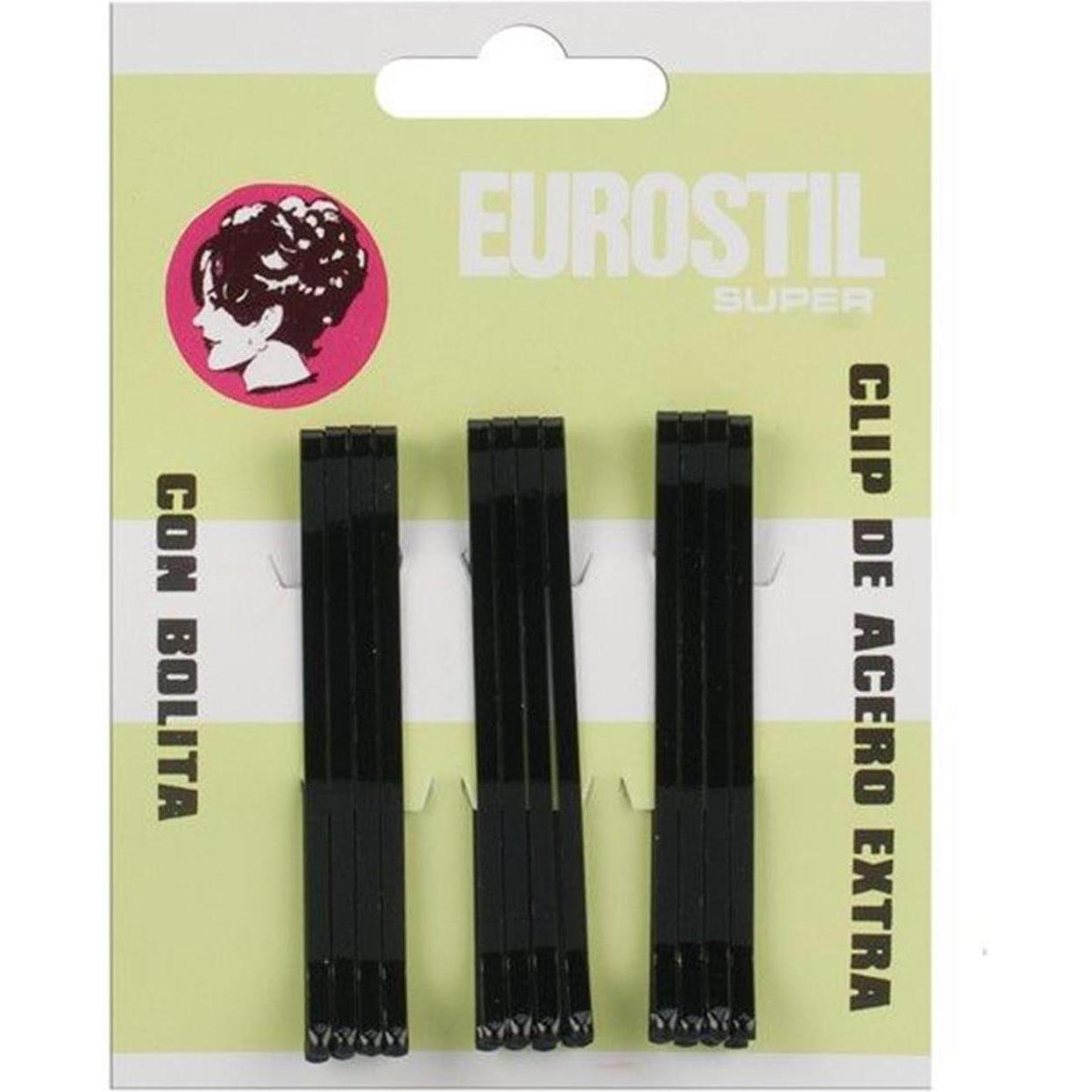 Caso, Haarklammer + Haarclips, Eurostil Haarpflege: Clips Haarspangen 55mm Bronze