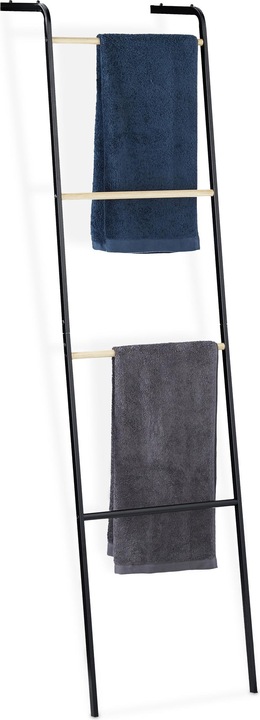 Actual product image Relaxdays Towel Ladder Rack, 4 Rungs for Clothes
