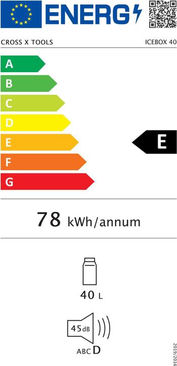Energy Label CrossTools Cooler box (40 l)