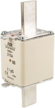 Actual product image ABB DIN Type 2 HRC Fuse 315A 500V (315 A)