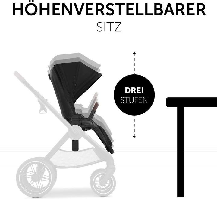 Actual product image Hauck 3in1 pushchair set Walk N Care Air Trio pushchair 3 in 1