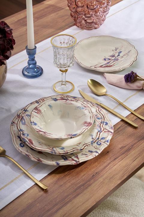 Produktbild Hermia Violet Leaf Dinner Set 24 Pieces (24 Stk.)